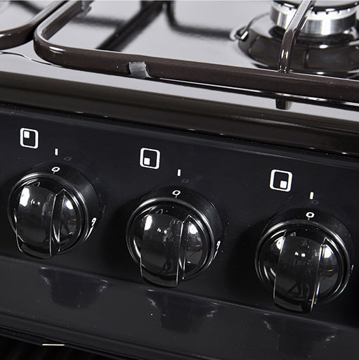 Nordmende 60cm Gas Cooker Black | CTG62LPGBK Nordmende 60cm Gas Cooker Black | CTG62LPGBK