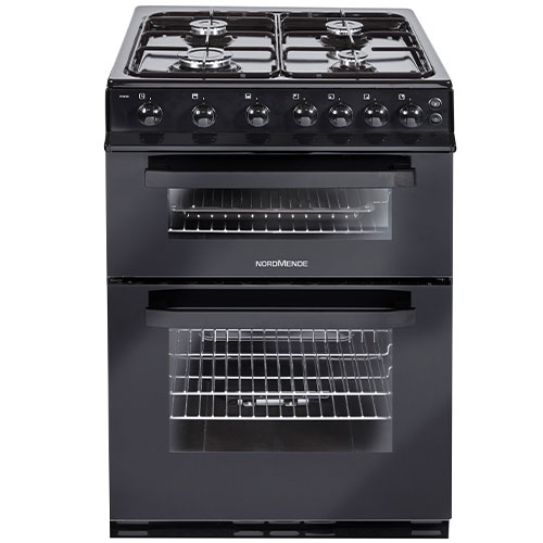 Nordmende 60cm Gas Cooker Black | CTG62LPGBK Nordmende 60cm Gas Cooker Black | CTG62LPGBK