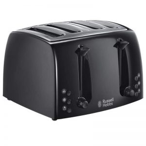 Russell Hobbs Textures 4 Slice Toaster Black | 21651