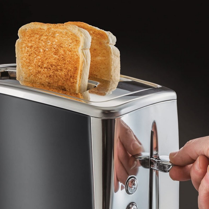 Russell Hobbs Luna 2 Slice Toaster Grey Russell Hobbs Luna 2 Slice Toaster Grey