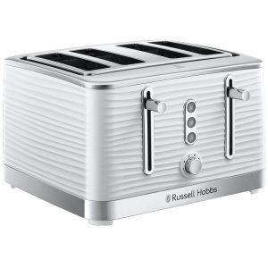 Russell Hobbs Inspire 4 Slice Toaster | White | 24380