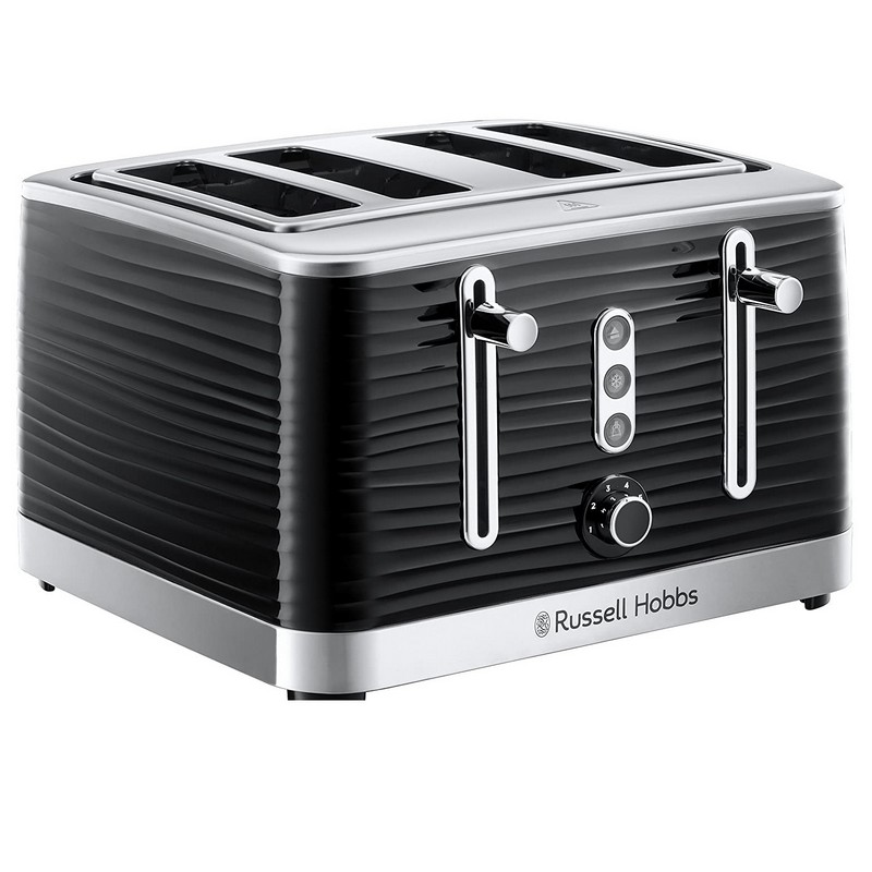 Russell Hobbs Inspire 4 Slice Toaster | Black | 24381 Russell Hobbs Inspire 4 Slice Toaster | Black | 24381