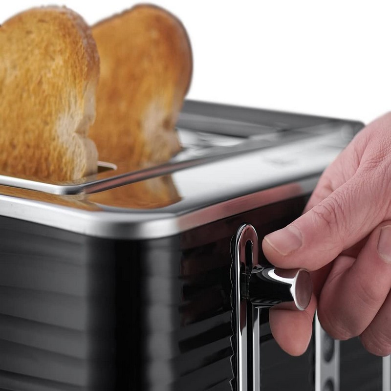 Russell Hobbs Inspire 4 Slice Toaster | Black | 24381 Russell Hobbs Inspire 4 Slice Toaster | Black | 24381