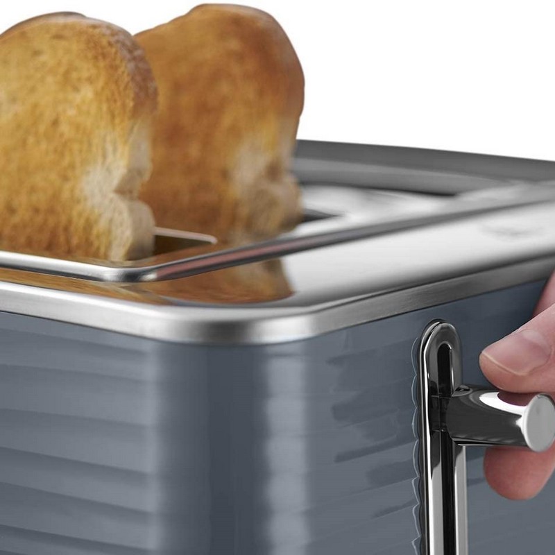 Russell Hobbs Inspire 4 Slice Toaster | Grey | 24383 Russell Hobbs Inspire 4 Slice Toaster | Grey | 24383