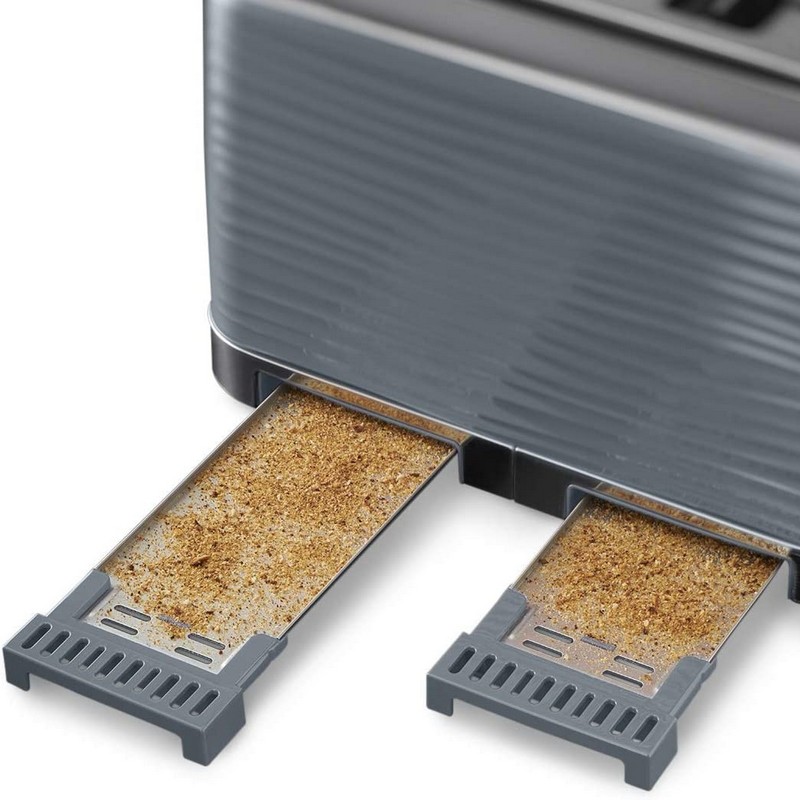 Russell Hobbs Inspire 4 Slice Toaster | Grey | 24383 Russell Hobbs Inspire 4 Slice Toaster | Grey | 24383