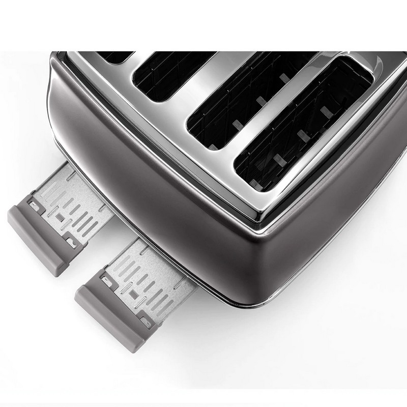DeLonghi Icona Metallics Toaster Grey CTOT4003.GY DeLonghi Icona Metallics Toaster Grey CTOT4003.GY