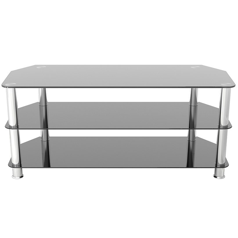 AVF Glass Floor Stand for TV’s upto 55″ Black/Chrome AVF Glass Floor Stand for TV’s upto 55″ Black/Chrome