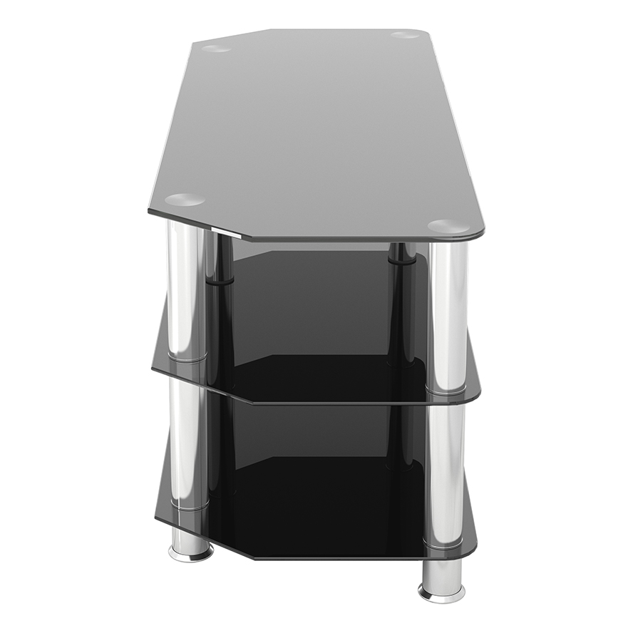 AVF Glass Floor Stand for TV’s upto 55″ Black/Chrome AVF Glass Floor Stand for TV’s upto 55″ Black/Chrome