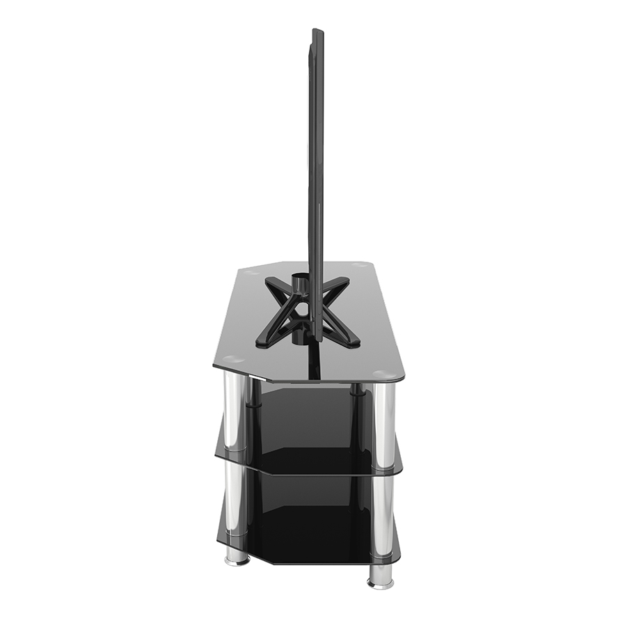 AVF Glass Floor Stand for TV’s upto 55″ Black/Chrome AVF Glass Floor Stand for TV’s upto 55″ Black/Chrome