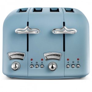 DeLonghi Argento Flora Toaster Blue | CT04AZ