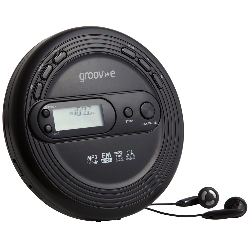 Groov-e CD Walkman & Radio | GVPS210/BK Groov-e CD Walkman & Radio | GVPS210/BK