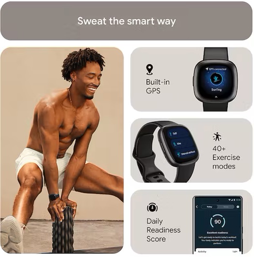 Fitbit Versa 4 | Pink Sand & Copper Rose | FB523RGRW Fitbit Versa 4 | Pink Sand & Copper Rose | FB523RGRW
