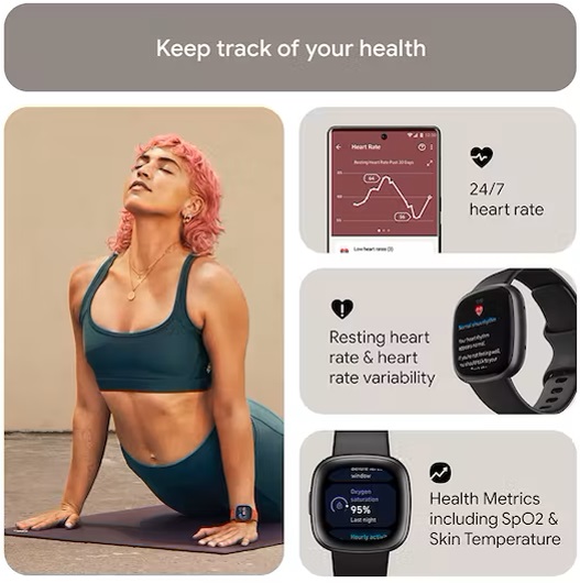 Fitbit Versa 4 | Pink Sand & Copper Rose | FB523RGRW Fitbit Versa 4 | Pink Sand & Copper Rose | FB523RGRW
