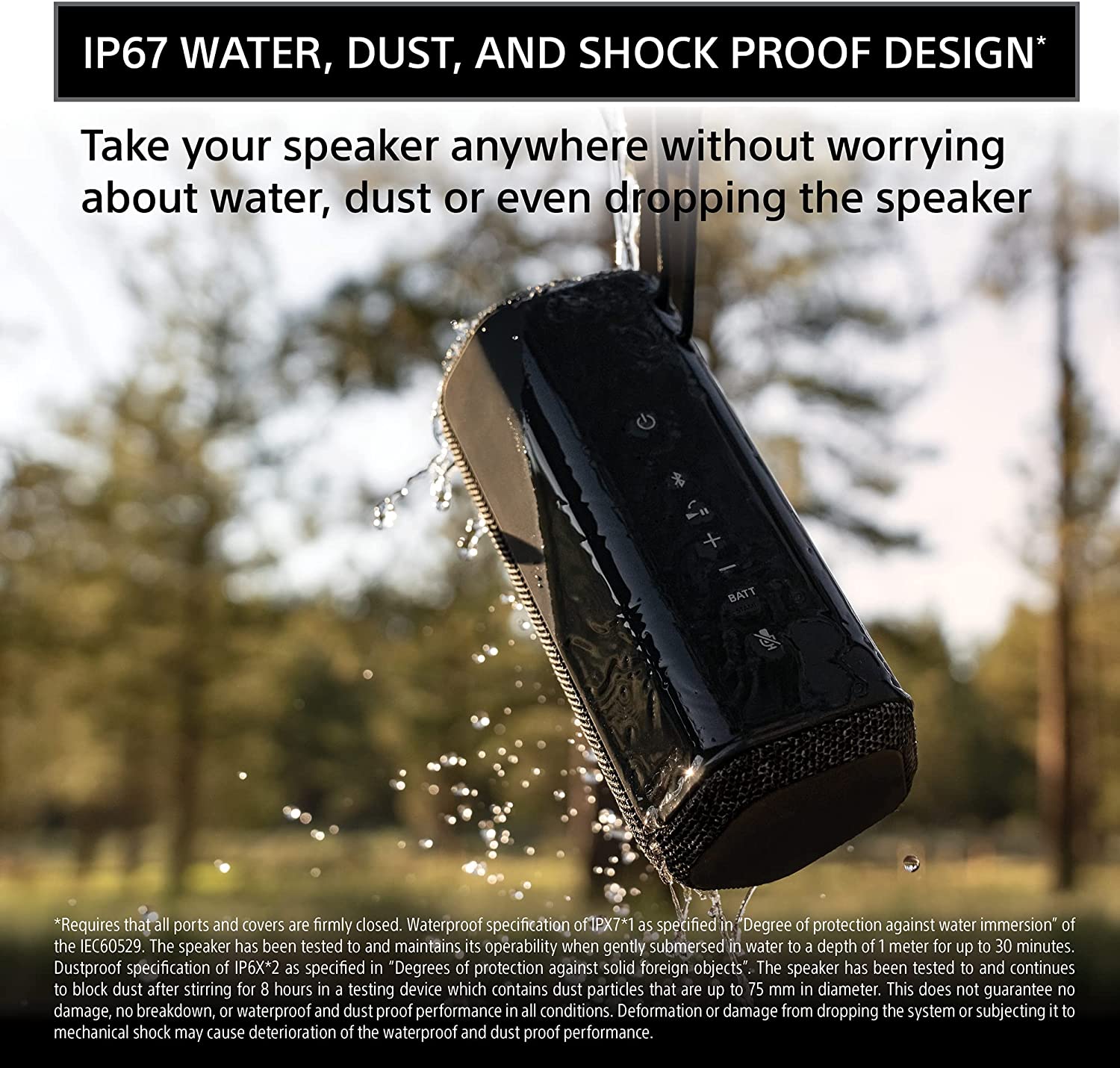 Sony SRS-XE200 Bluetooth Waterproof Speaker | Orange | SRSXE200D Sony SRS-XE200 Bluetooth Waterproof Speaker | Orange | SRSXE200D