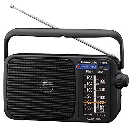 Panasonic Portable AM/FM Radio | Black | RF2400 Panasonic Portable AM/FM Radio | Black | RF2400