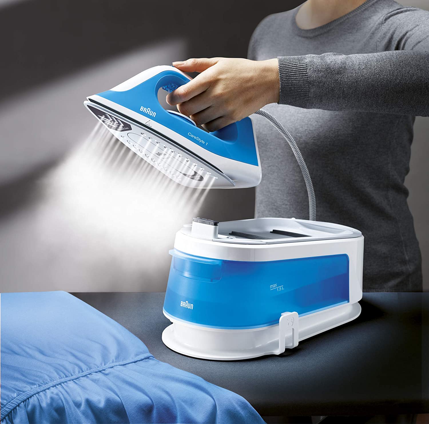 Braun Steam Generator Iron | CareStyle 1 | Blue | IS1012BL Braun Steam Generator Iron | CareStyle 1 | Blue | IS1012BL