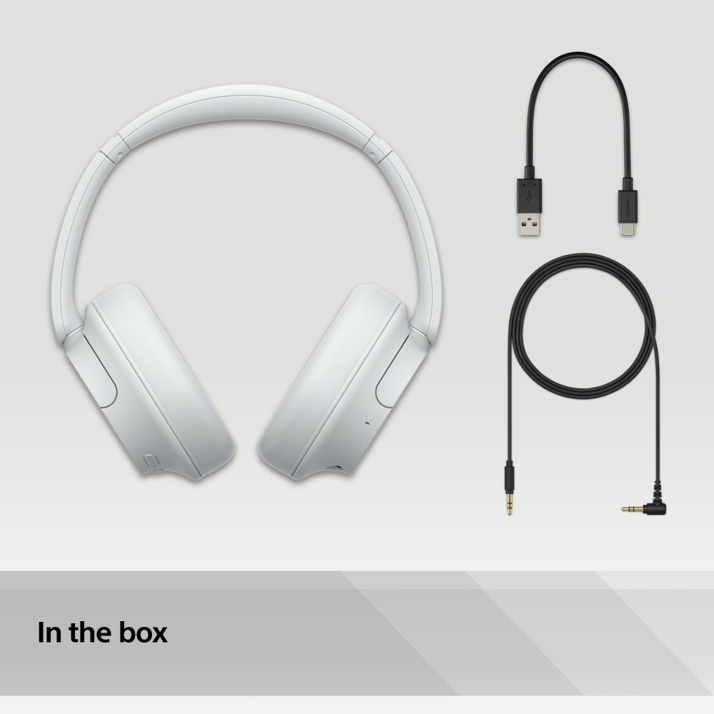 Sony Bluetooth Headphones with Noise Cancelling | White | WHCH720NWCE7 Sony Bluetooth Headphones with Noise Cancelling | White | WHCH720NWCE7