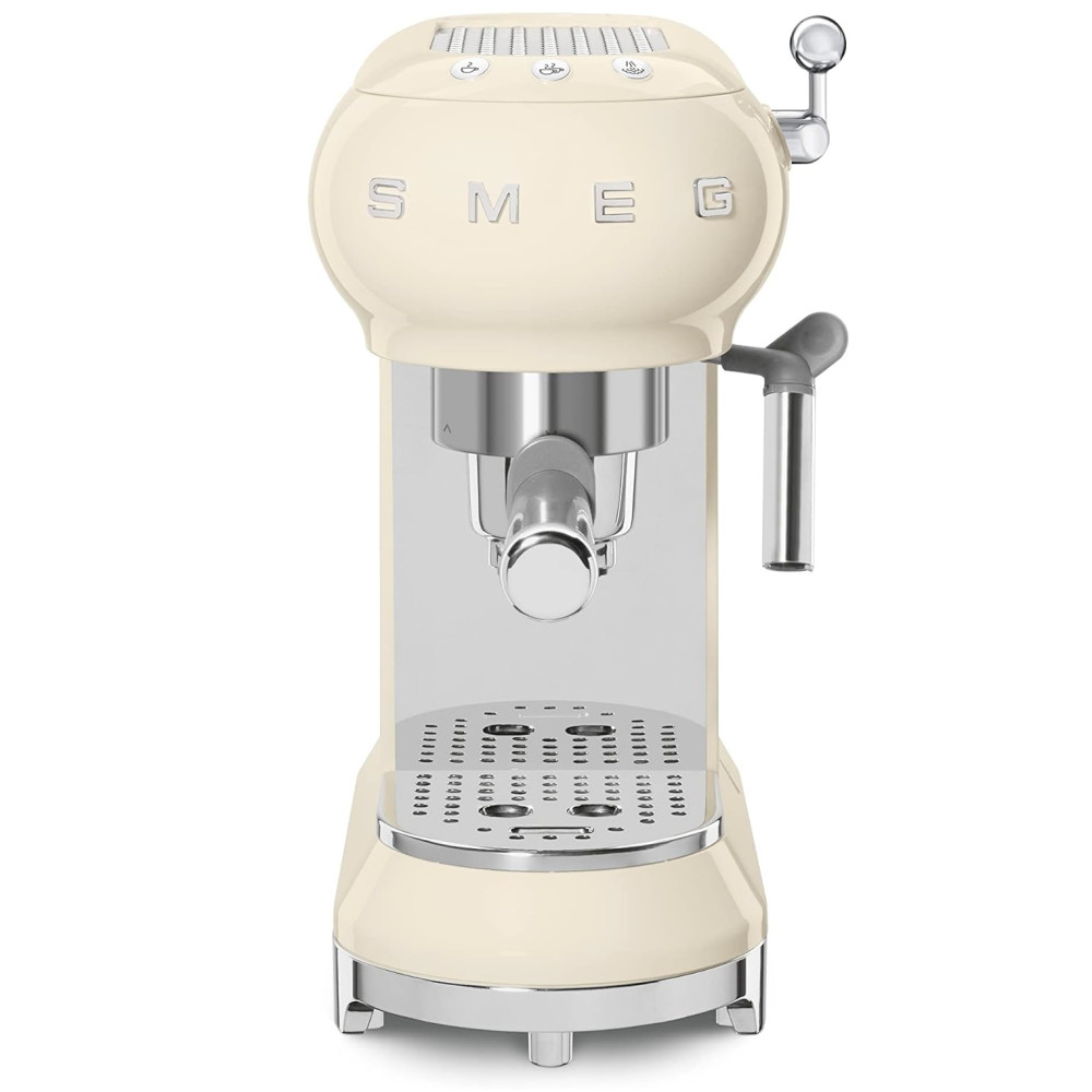 Smeg 50’s Style Espresso Coffee Machine | Cream | ECF02CRUK Smeg 50’s Style Espresso Coffee Machine | Cream | ECF02CRUK
