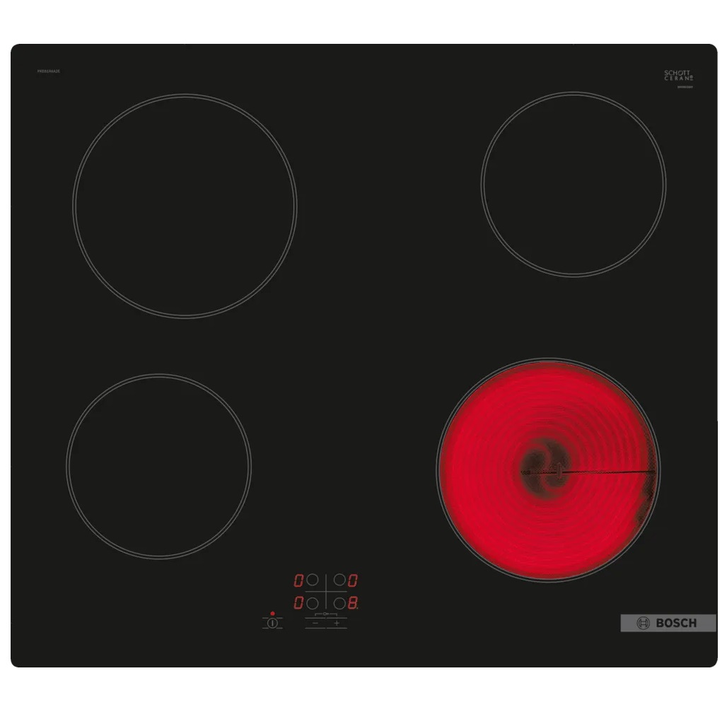 Bosch Series 2 60cm Ceramic Hob | 4 Zone | PKE61RAAB Bosch Series 2 60cm Ceramic Hob | 4 Zone | PKE61RAAB