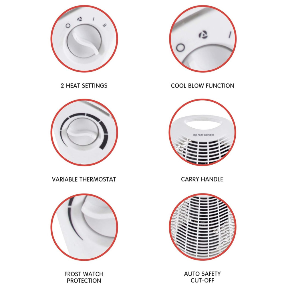 Staywarm 2KW Fan Heater | F2003WH Staywarm 2KW Fan Heater | F2003WH