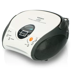 Lenco Portable FM Radio with CD | White | SCD-24WH