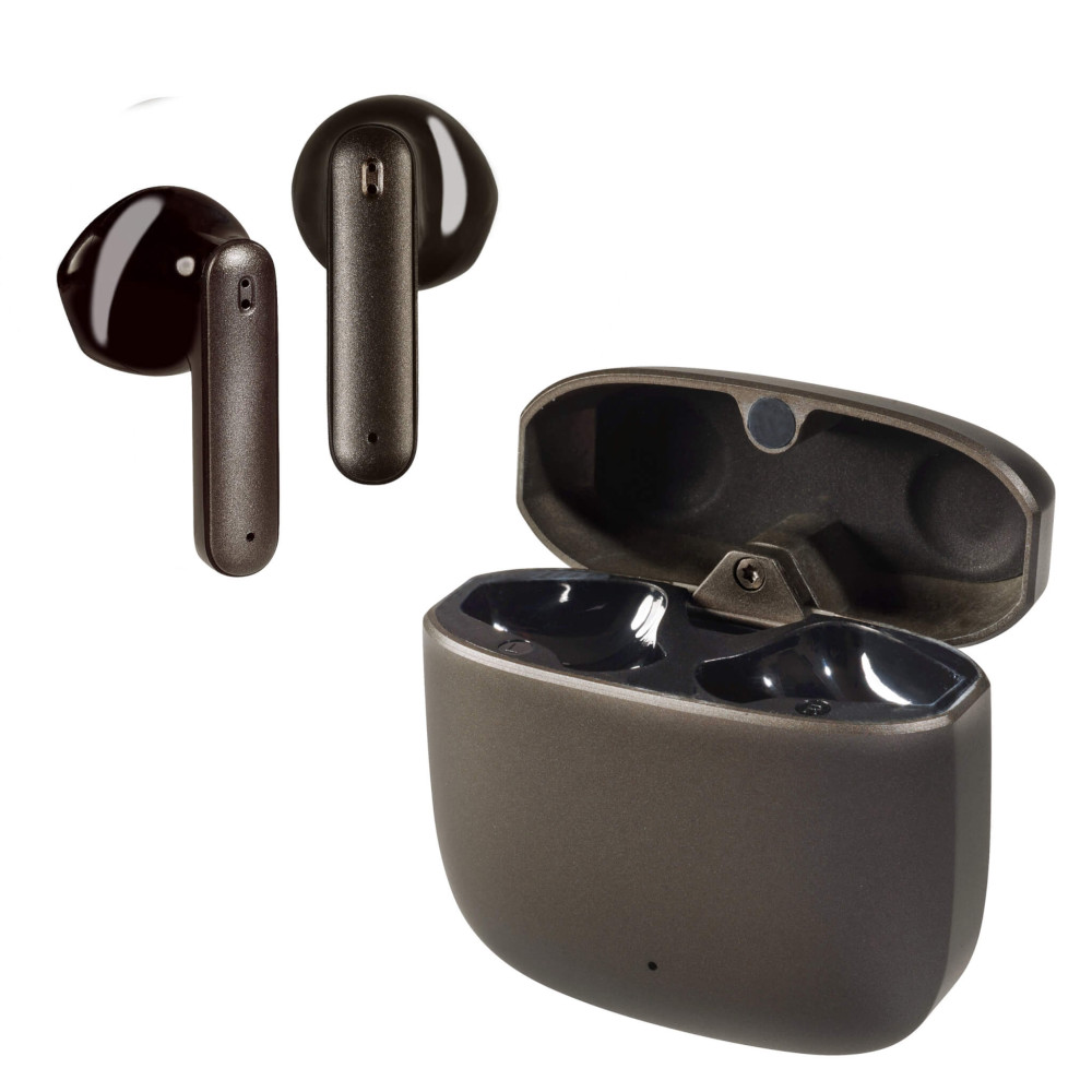 Vivanco True Wireless Metallic Earpods | Anthracite | 62585 Vivanco True Wireless Metallic Earpods | Anthracite | 62585