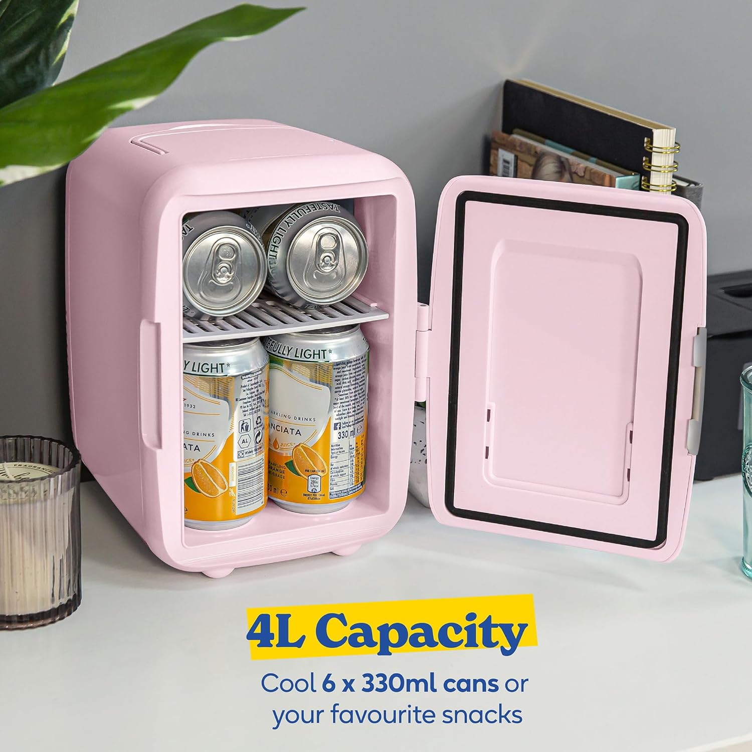 Russell Hobbs Mini Cooler | Pink | RH4CLR1001P Russell Hobbs Mini Cooler | Pink | RH4CLR1001P