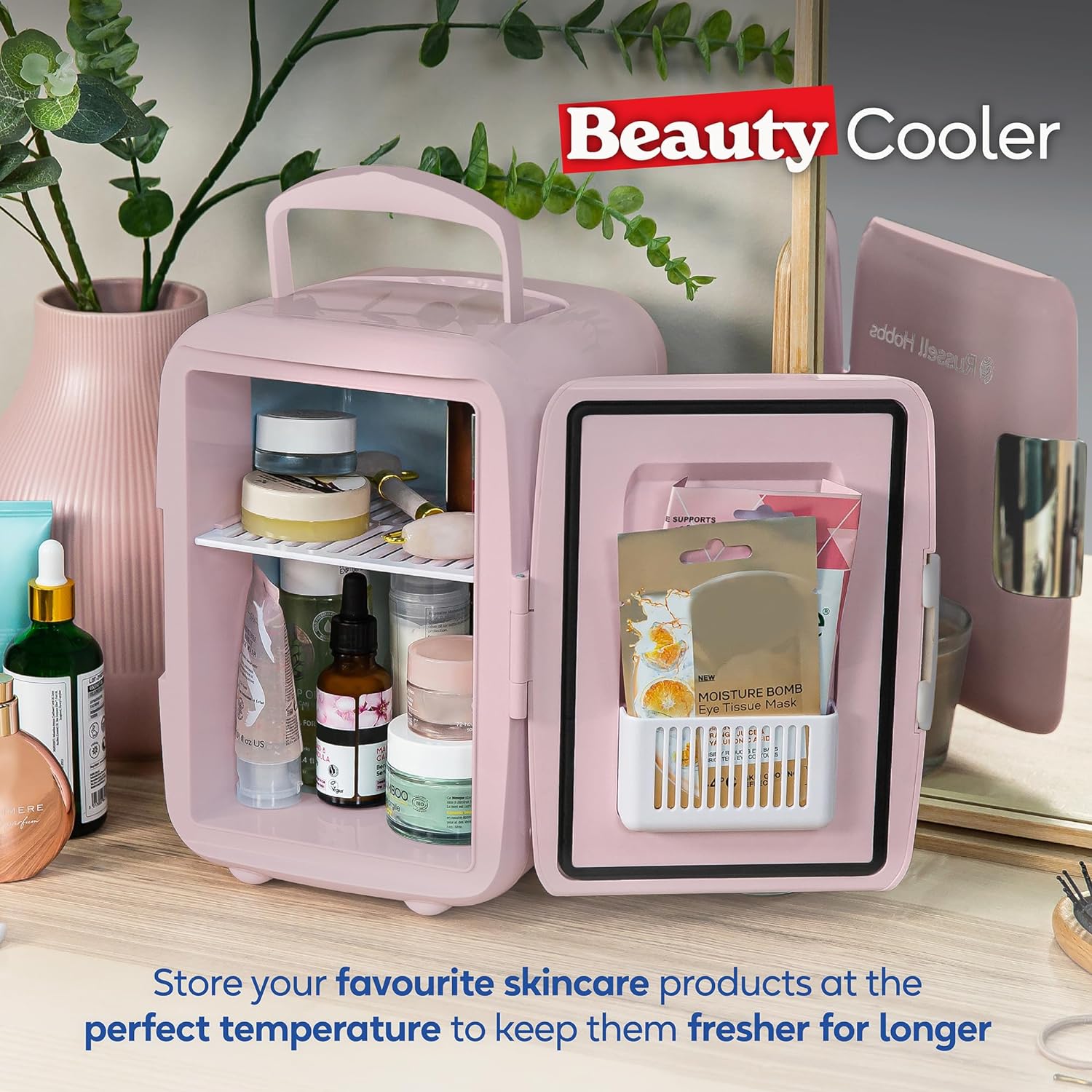 Russell Hobbs Mini Cooler | Pink | RH4CLR1001P Russell Hobbs Mini Cooler | Pink | RH4CLR1001P