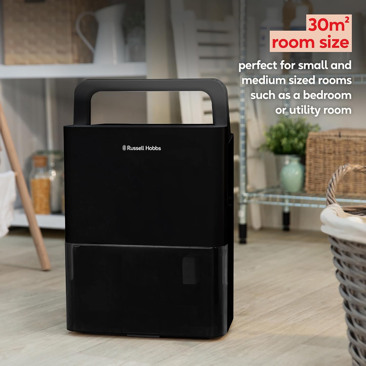 Russell Hobbs Dehumidifier 10 Litre | Black | RHDH1001B Russell Hobbs Dehumidifier 10 Litre | Black | RHDH1001B