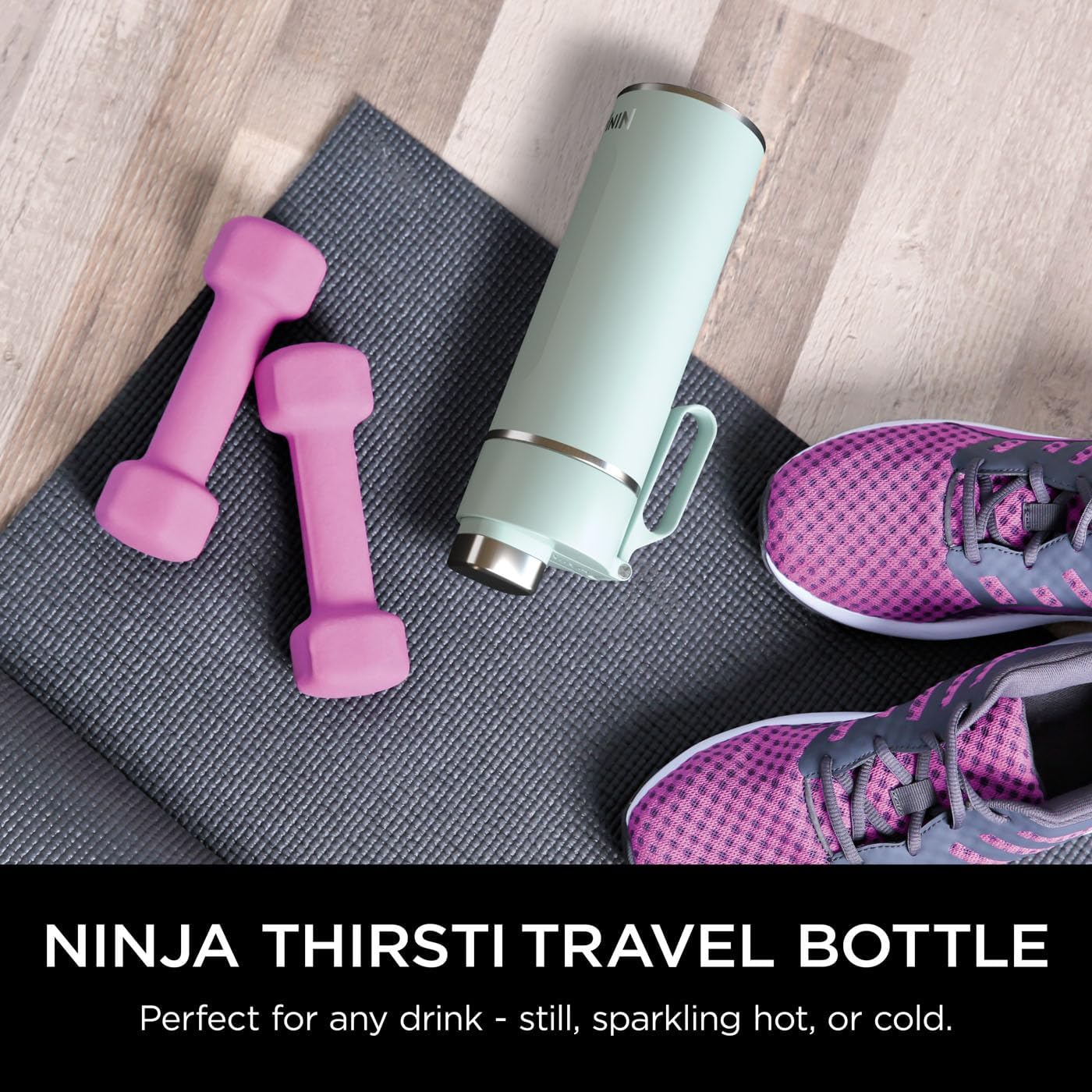 Ninja Thirsti 530ml Travel Bottle | Mint | DW1801EUUKMT Ninja Thirsti 530ml Travel Bottle | Mint | DW1801EUUKMT