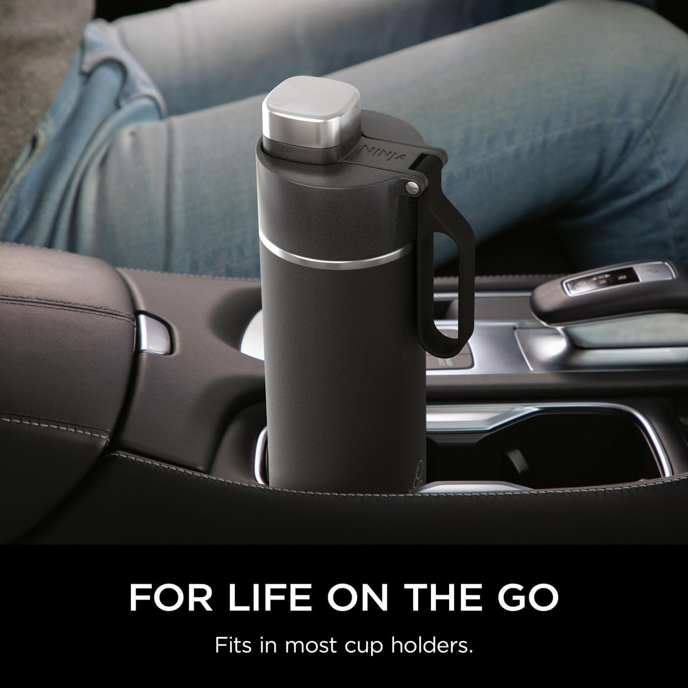 Ninja Thirsti 700ml Travel Bottle | Black | DW2401EUUKBK Ninja Thirsti 700ml Travel Bottle | Black | DW2401EUUKBK