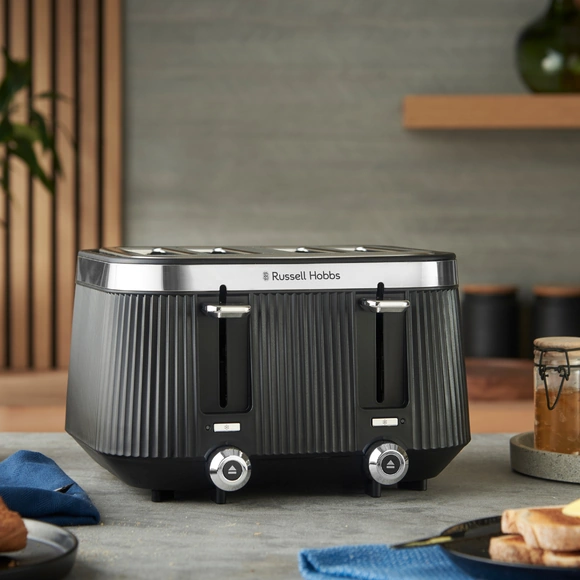 Russell Hobbs Brontë Toaster | 4 Slice | Black | 26770 Russell Hobbs Brontë Toaster | 4 Slice | Black | 26770