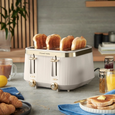 Russell Hobbs Brontë Toaster | 4 Slice | Stone | 26771 Russell Hobbs Brontë Toaster | 4 Slice | Stone | 26771