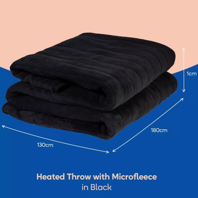Russell Hobbs Heated Throw | Black | RHHT1004/BLA Russell Hobbs Heated Throw | Black | RHHT1004/BLA