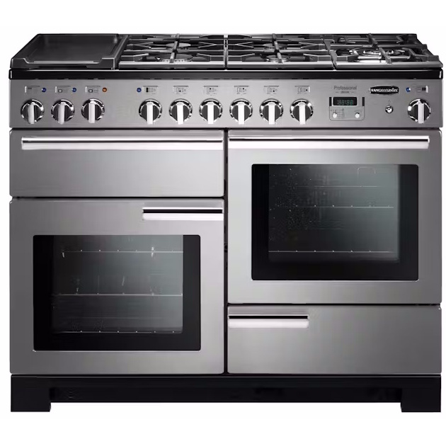 Rangemaster Professional Deluxe 110cm Dual Fuel Range Cooker | PDL110DFFSS/C | Stainless Steel Rangemaster Professional Deluxe 110cm Dual Fuel Range Cooker | PDL110DFFSS/C | Stainless Steel