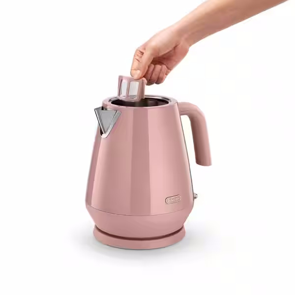 DeLonghi Eclettica Rapid Boil Kettle | Pink | KBY3001.PK DeLonghi Eclettica Rapid Boil Kettle | Pink | KBY3001.PK