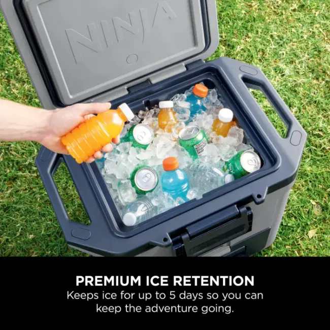 Ninja FrostVault Hard Cooler | 28L | Grey | FB131UKGY Ninja FrostVault Hard Cooler | 28L | Grey | FB131UKGY