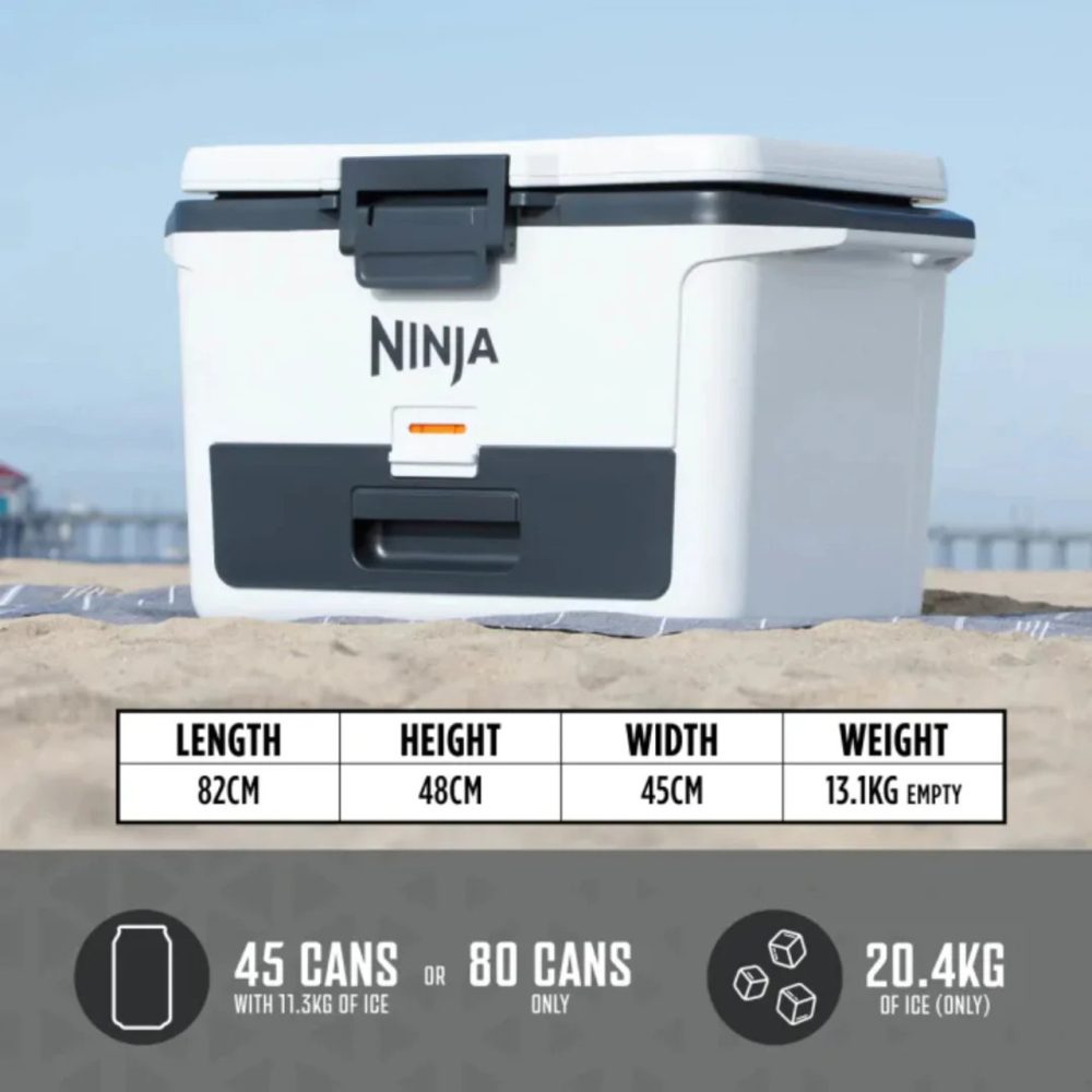 Ninja FrostVault Hard Cooler | 47L | White | FB151UKWH Ninja FrostVault Hard Cooler | 47L | White | FB151UKWH
