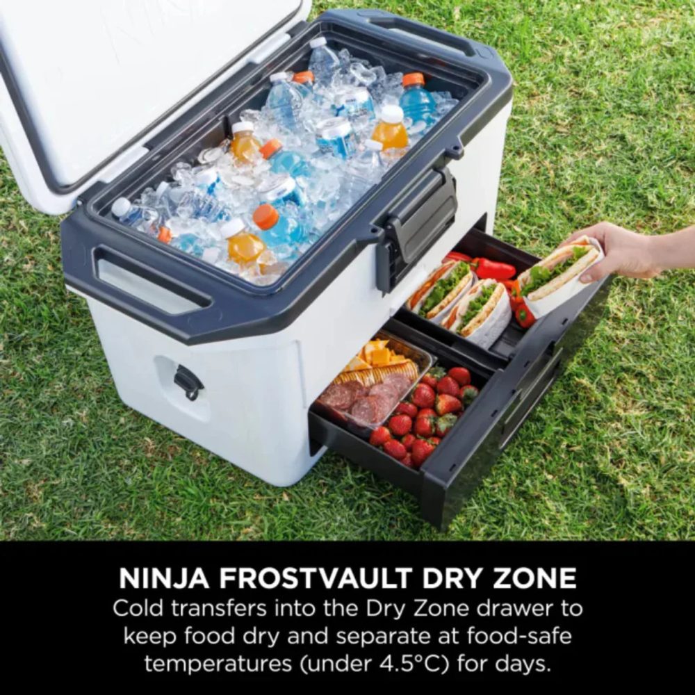Ninja FrostVault Hard Cooler | 47L | White | FB151UKWH Ninja FrostVault Hard Cooler | 47L | White | FB151UKWH