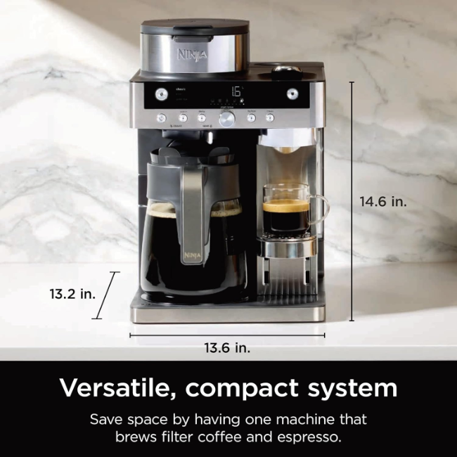 Ninja Prestige Dualbrew Coffee Machine | CFN802UK Ninja Prestige Dualbrew Coffee Machine | CFN802UK
