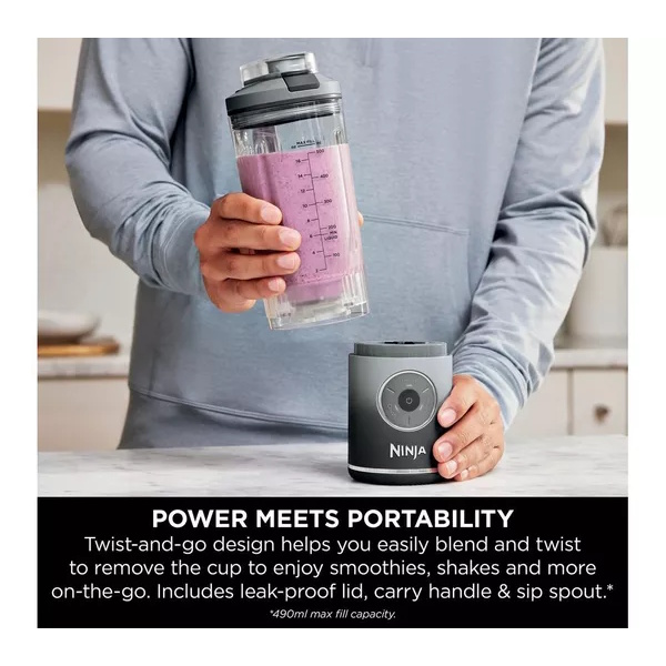 Ninja Blast Max Portable Blender | Grey | BC251UKGY Ninja Blast Max Portable Blender | Grey | BC251UKGY
