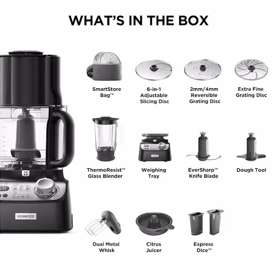 Kenwood Multipro XL Weigh+ Food Processor | FDM72.990BK Kenwood Multipro XL Weigh+ Food Processor | FDM72.990BK