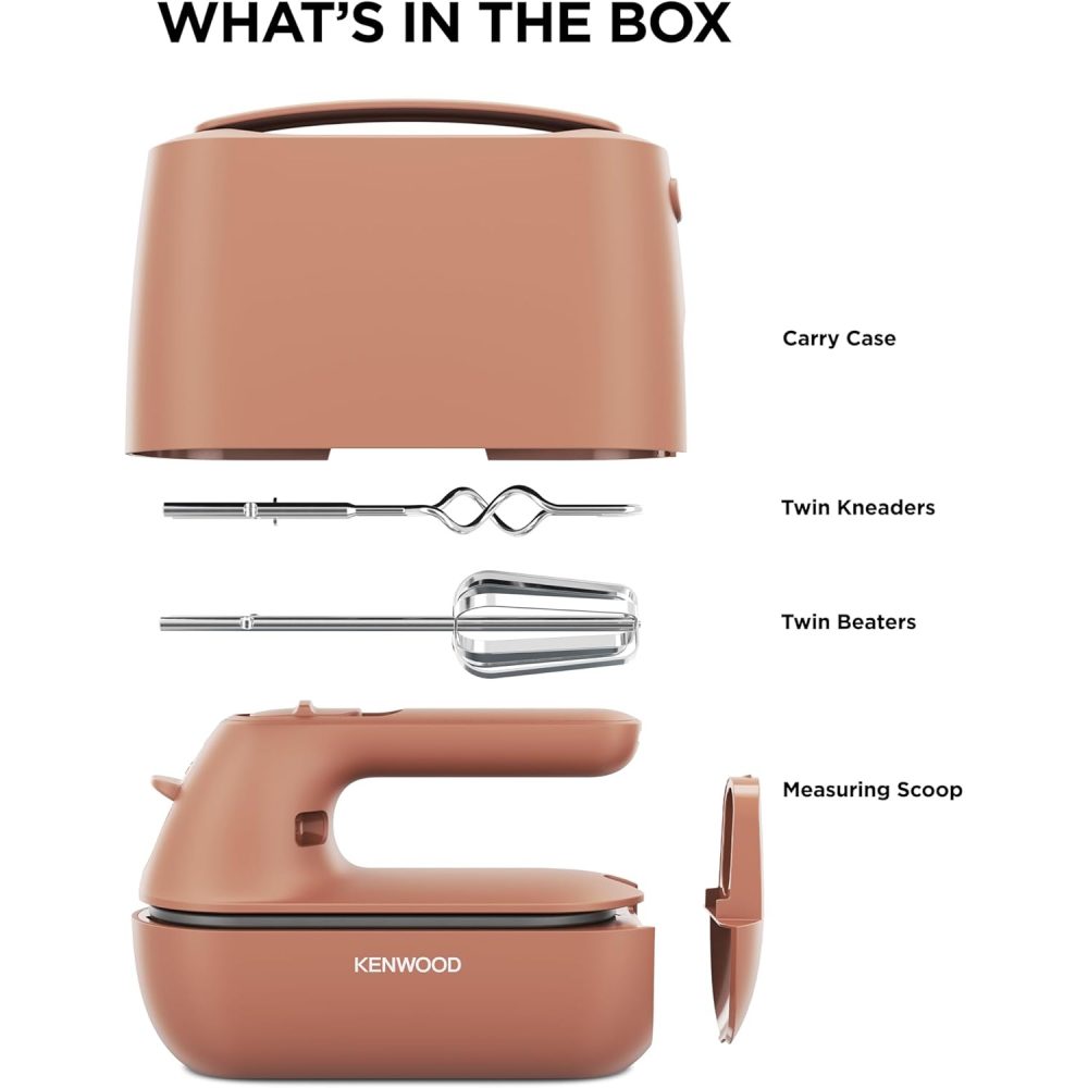 Kenwood QuickMix Go Hand Mixer | Clay Red | HMP40.000RD Kenwood QuickMix Go Hand Mixer | Clay Red | HMP40.000RD