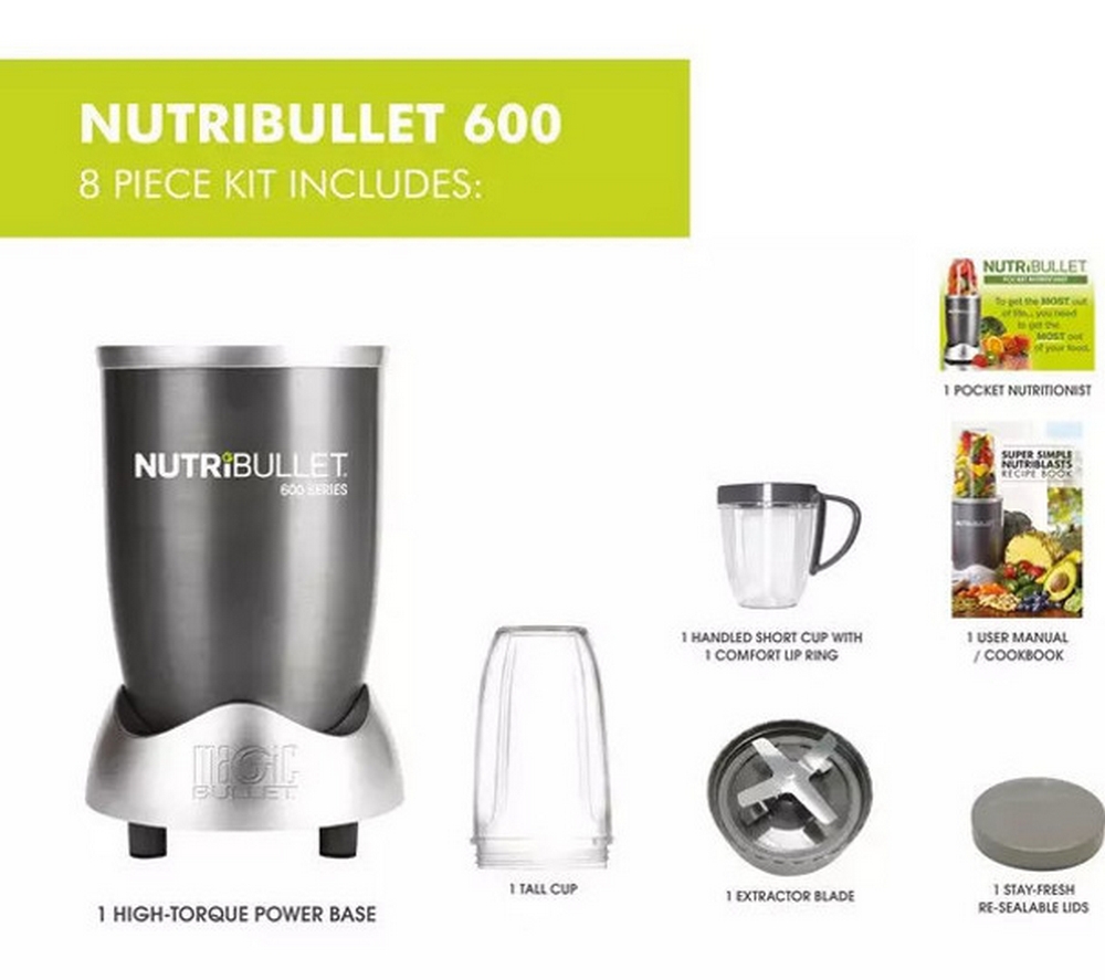 NutriBullet 600W Blender I Graphite I NBL8 NutriBullet 600W Blender I Graphite I NBL8