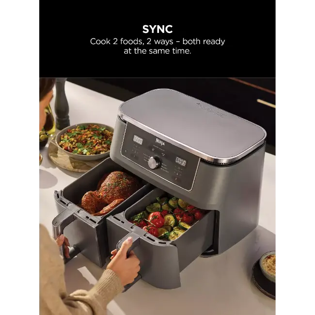Ninja 6-in-1 Dual Zone Air Fryer | 9.5L | DZ400UK Ninja 6-in-1 Dual Zone Air Fryer | 9.5L | DZ400UK