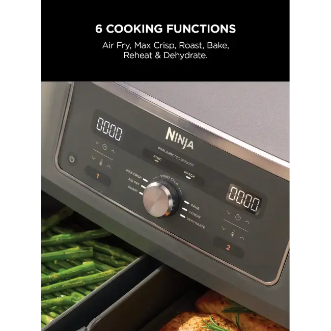 Ninja 6-in-1 Dual Zone Air Fryer | 9.5L | DZ400UK Ninja 6-in-1 Dual Zone Air Fryer | 9.5L | DZ400UK
