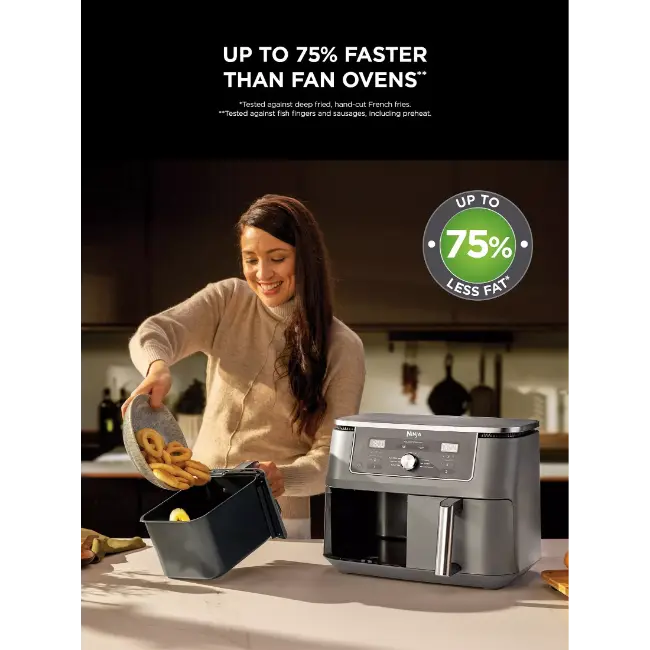 Ninja 6-in-1 Dual Zone Air Fryer | 9.5L | DZ400UK Ninja 6-in-1 Dual Zone Air Fryer | 9.5L | DZ400UK