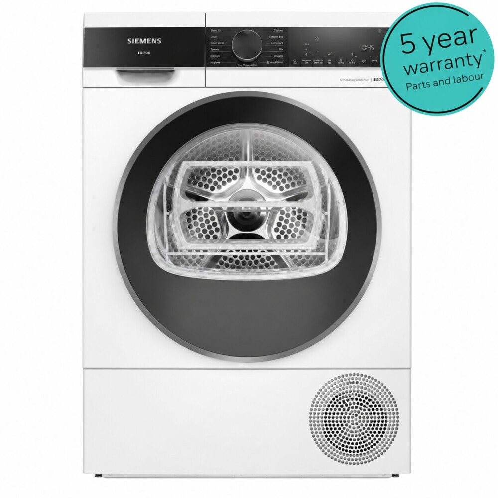 Siemens IQ500 Heat Pump Tumble Dryer 9kg I White I WQ45G200GB Siemens IQ500 Heat Pump Tumble Dryer 9kg I White I WQ45G200GB