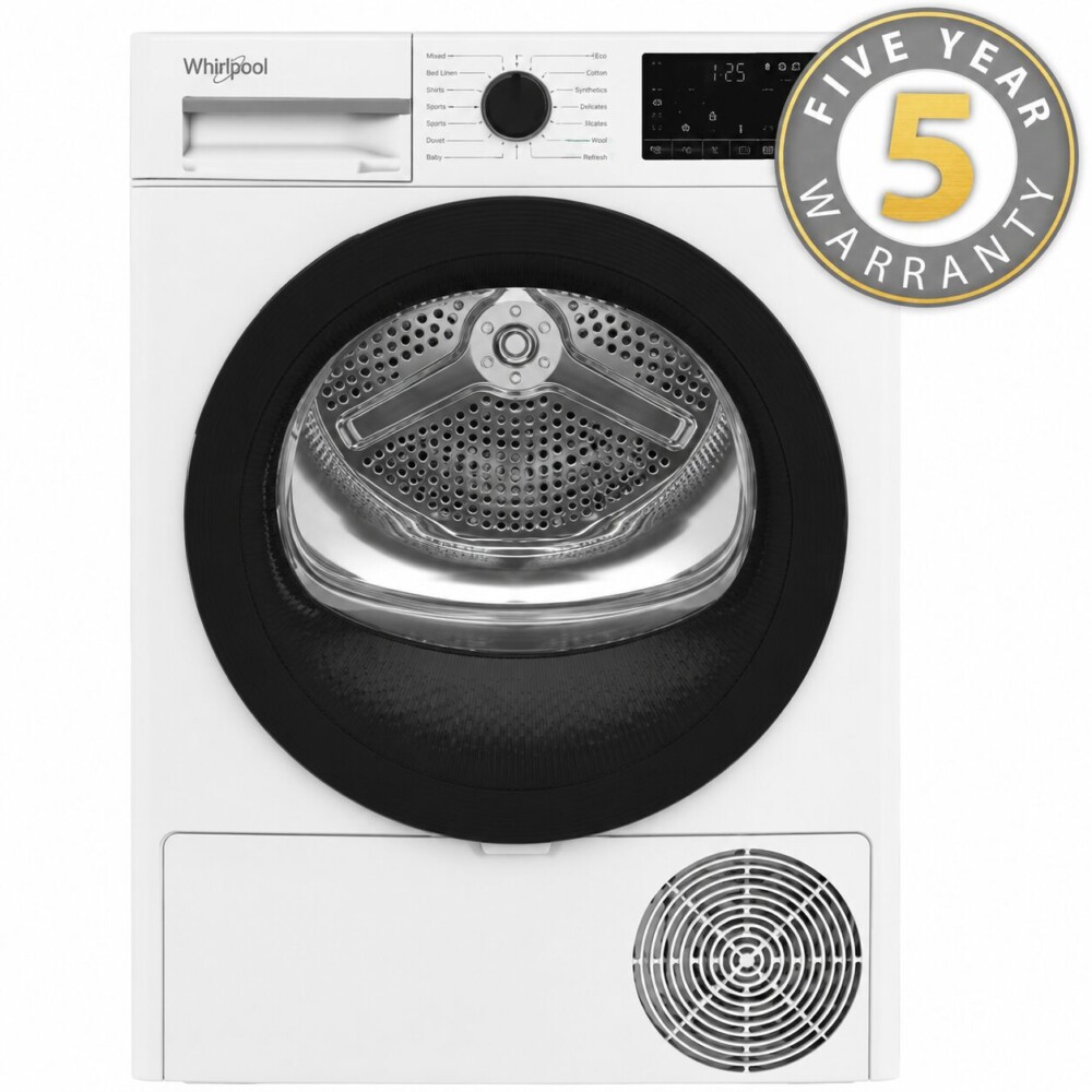 Whirlpool 9kg Heat Pump Tumble Dryer I White I WDH09D7W Whirlpool 9kg Heat Pump Tumble Dryer I White I WDH09D7W