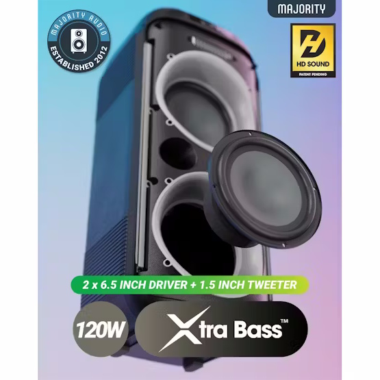 Majority Pulse 2 Party Speaker | 120W | 1000003090 Majority Pulse 2 Party Speaker | 120W | 1000003090